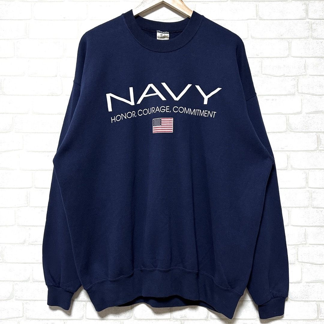 SOFFE ソフィ NAVY アメリカ海軍 星条旗 ビッグシルエット スウェット メンズのトップス(スウェット)の商品写真