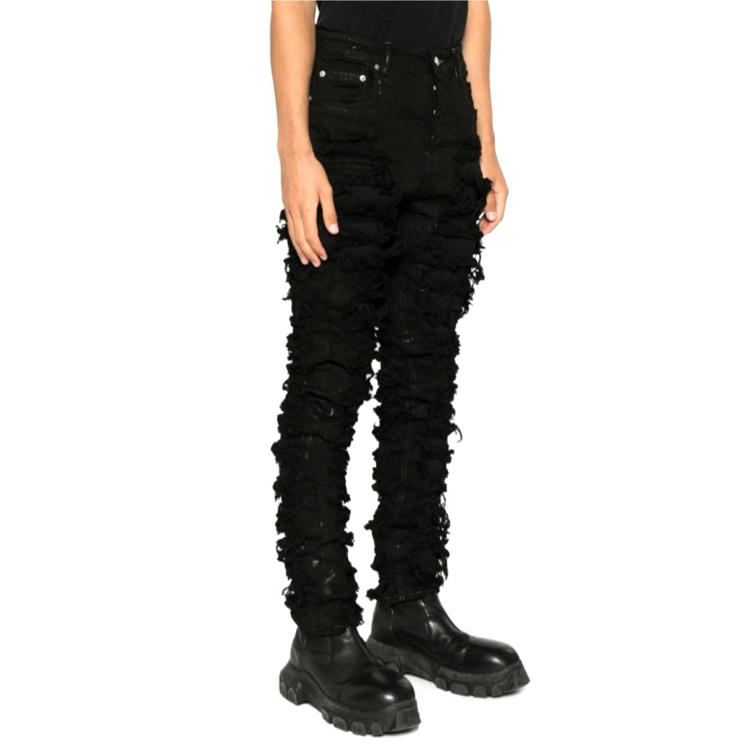 DRKSHDW - 新品 RICK OWENS DRKSHDW デストロイ加工スキニー DRKSHDW - 新品 RICK OWENS DRKSHDW デストロイ加工スキニー