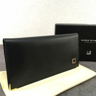 ダンヒル(Dunhill)の未使用品 dunhill 長財布 ブラック 牛革 箱付き 475(長財布)