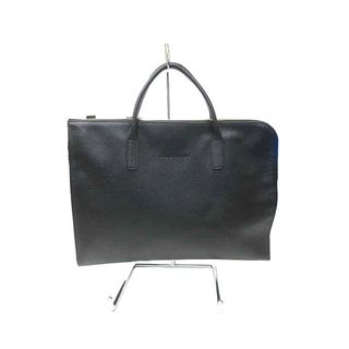 LONGCHAMP - ロンシャン オールレザー ショルダーバッグ 革 ブラックの