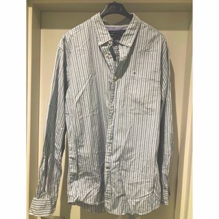 トミーヒルフィガー(TOMMY HILFIGER)の【古着】Tommy HILFIGERメンズシャツ（ストライプ、XL）(シャツ)