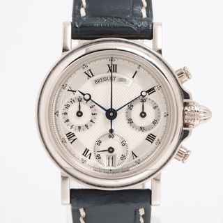 ブレゲ(Breguet)のブレゲ マリーン クロノグラフ WG×革   レディース 腕時計(腕時計)