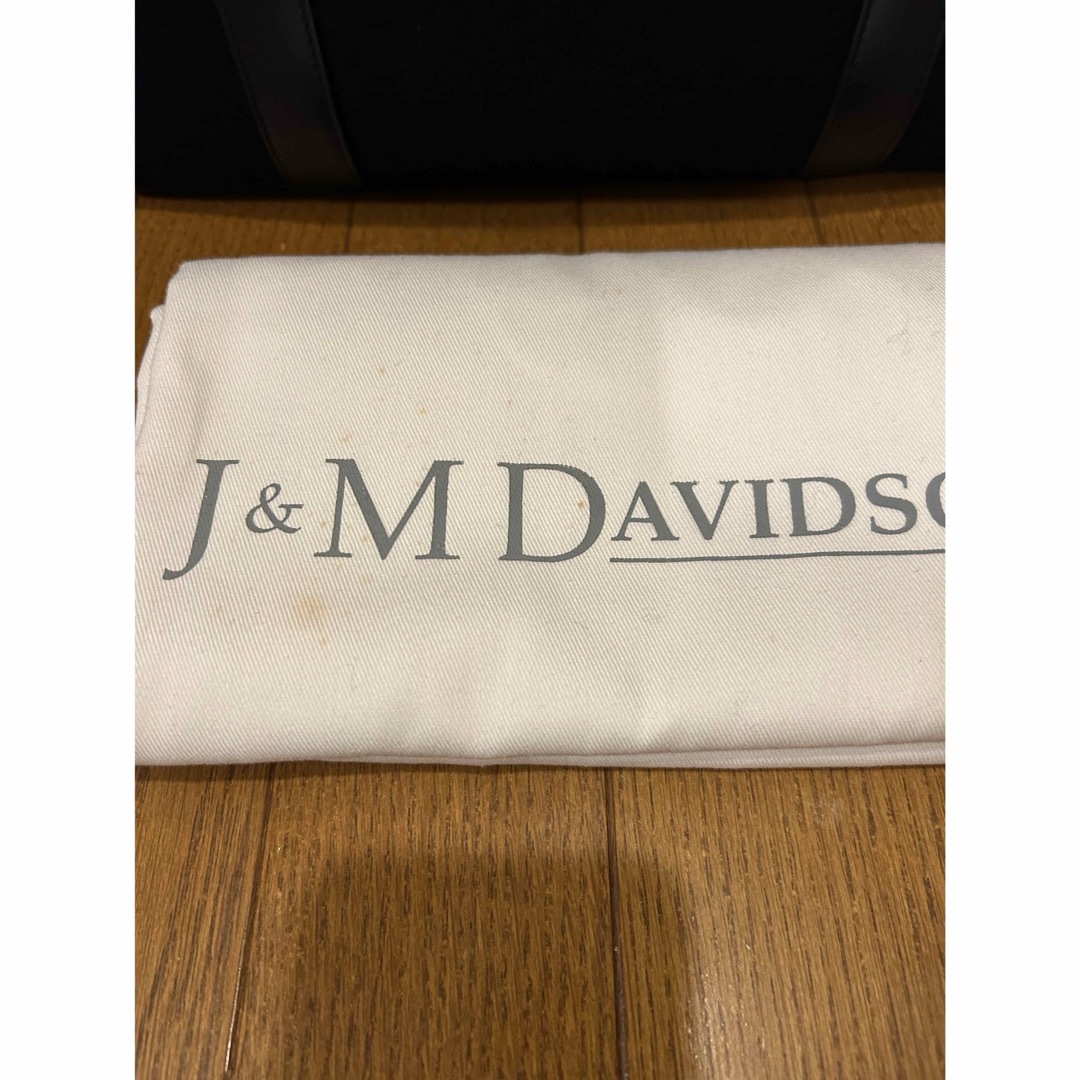 J&M DAVIDSON(ジェイアンドエムデヴィッドソン)のJ&M Davidson トート ネイビー ウール×レザー レディースのバッグ(トートバッグ)の商品写真