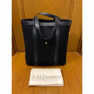 ジェイアンドエムデヴィッドソン(J&M DAVIDSON)のJ&M Davidson トート ネイビー ウール×レザー(トートバッグ)