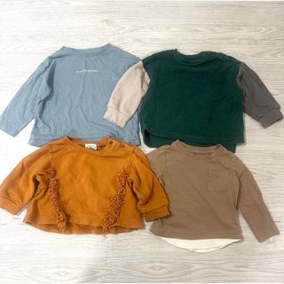 ユナイテッドアローズグリーンレーベルリラクシング(UNITED ARROWS green label relaxing)のロンT トレーナー 4枚セット 85 90 男の子(Tシャツ/カットソー)