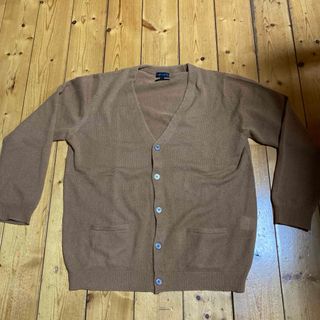 アオヤマ(青山)のカシミヤ100% メンズ カーディガン ベージュ ヒルトン 洋服の青山 XL(カーディガン)