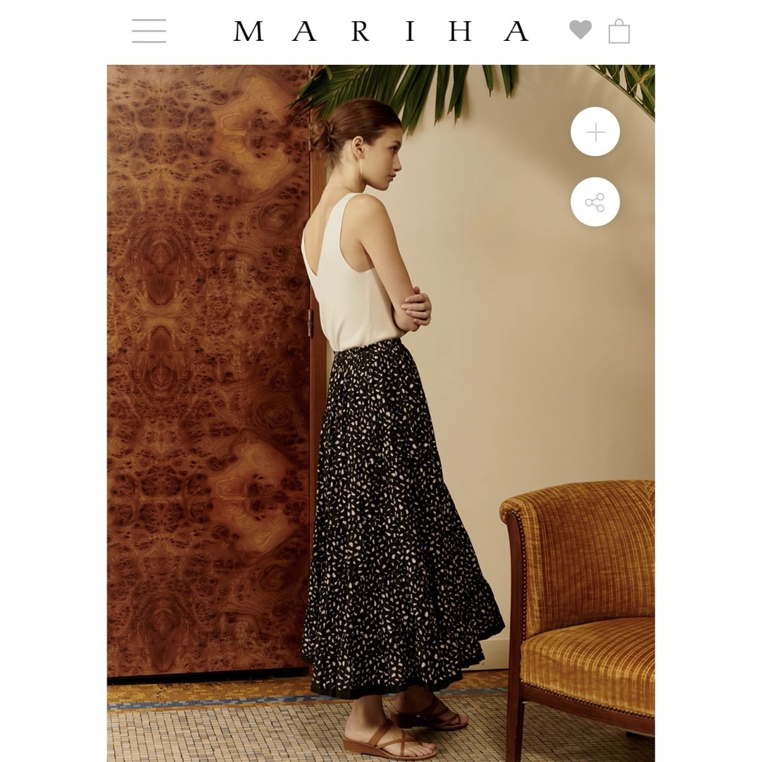 MARIHA(マリハ)の新品　MARIHA  草原の虹のスカート  Feathers  レディースのスカート(ロングスカート)の商品写真