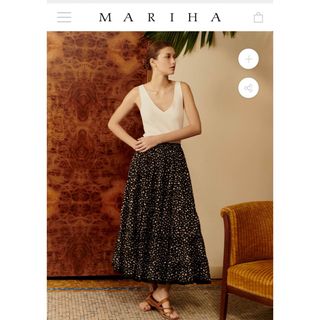 マリハ(MARIHA)の新品　MARIHA  草原の虹のスカート  Feathers (ロングスカート)