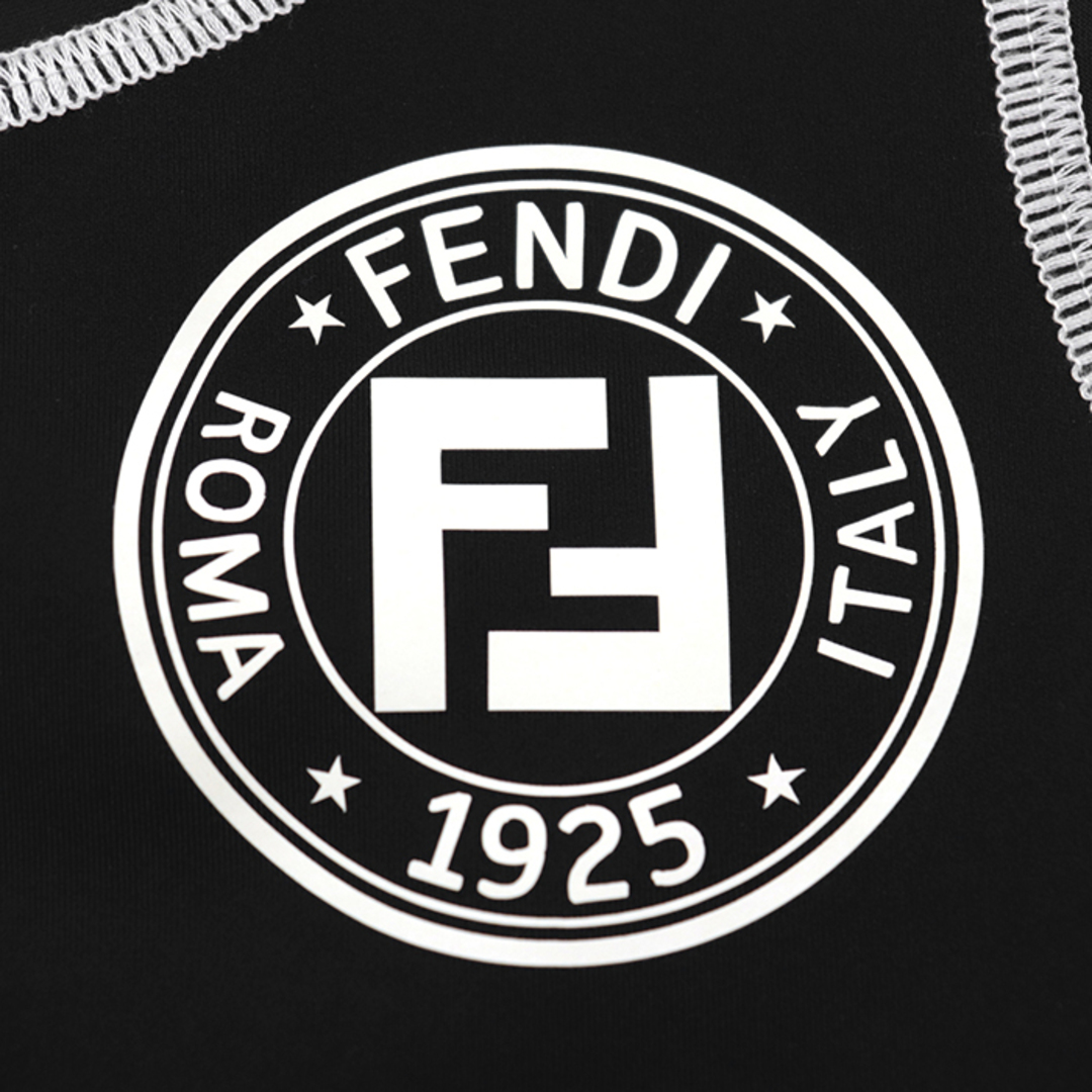 FENDI(フェンディ)の新品同様 フェンディ FAF092 12CPC-18-105 ズッカ柄 スポーツクロップトップ タンクトップ レディース 黒 36 FENDI レディースのトップス(その他)の商品写真