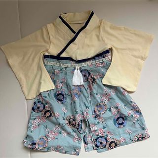 【新品未使用】袴ロンパース　ベビー袴　90cm(和服/着物)