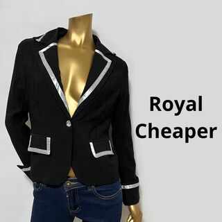 【3382】Royal Cheaper ライン ジャケット スーツ ビジュー(テーラードジャケット)