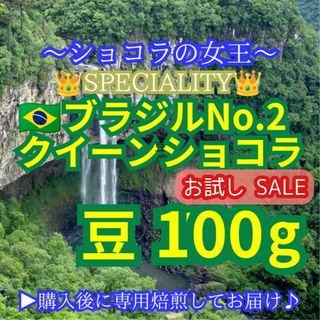 【 豆 】 ブラジル No2 クイーンショコラ 100g スペシャルティコーヒー(コーヒー)