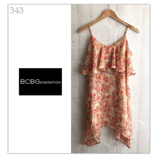 ビーシービージェネレーション(BCBGeneration)の343◆美品◆BCBGジェネレーション◆リゾート系 キャミ ワンピース◆ドレス(ミニワンピース)