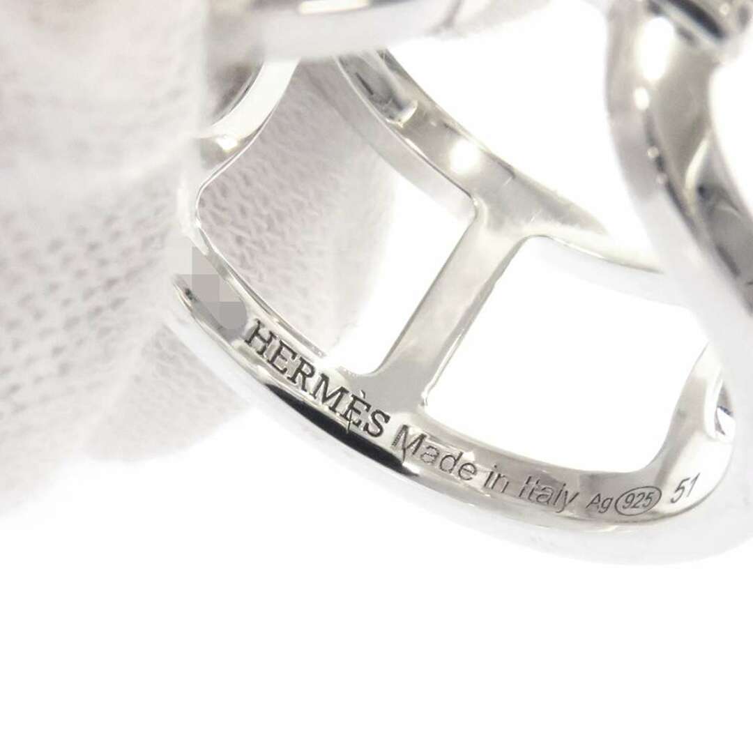 Hermes(エルメス)のエルメス リング エヴァー シェーヌダンクルMM SV925シルバー リングサイズ51 HERMES ジュエリー 指輪 レディースのアクセサリー(リング(指輪))の商品写真