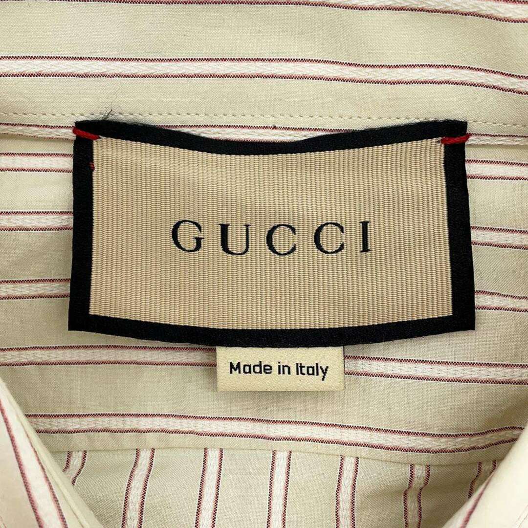 Gucci(グッチ)のグッチ シャツ ストライプ コットン メンズサイズ38 GUCCI 長袖 メンズのアクセサリー(リング(指輪))の商品写真