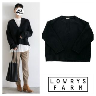 ローリーズファーム(LOWRYS FARM)のLOWRYS FARM slit pullover(ニット/セーター)