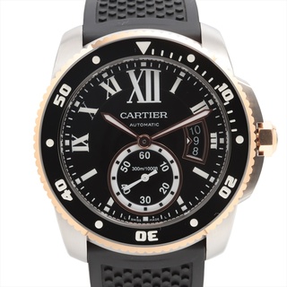 カルティエ(Cartier)のカルティエ カリブル ドゥ カルティエ ダイバー SS×ラバー   メンズ(腕時計(アナログ))
