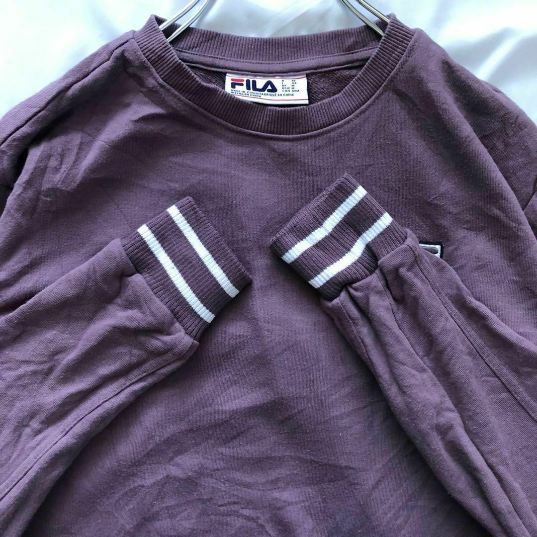 FILA(フィラ)のFILA リブ付きスウェット M パープル フィラ メンズのトップス(スウェット)の商品写真