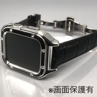 cb★アップルウォッチバンド　ケース　レザー 本革ベルト Apple Watch(レザーベルト)