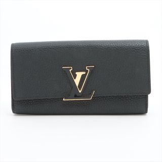 ルイヴィトン(LOUIS VUITTON)のヴィトン ポルトフォイユ･カプシーヌ   ノワール×ホットピンク レディー(財布)