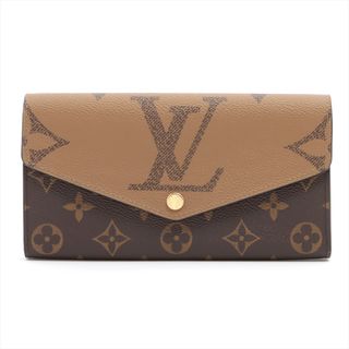 ルイヴィトン(LOUIS VUITTON)のヴィトン ポルトフォイユ サラ   ブラック×ブラウン レディース 長財布(財布)