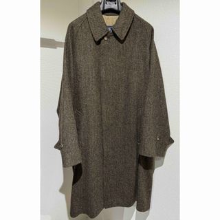 ビームスエフ(BEAMS F)のBEAMS F / HARRIS TWEED ブラウン コート　23AW(ステンカラーコート)