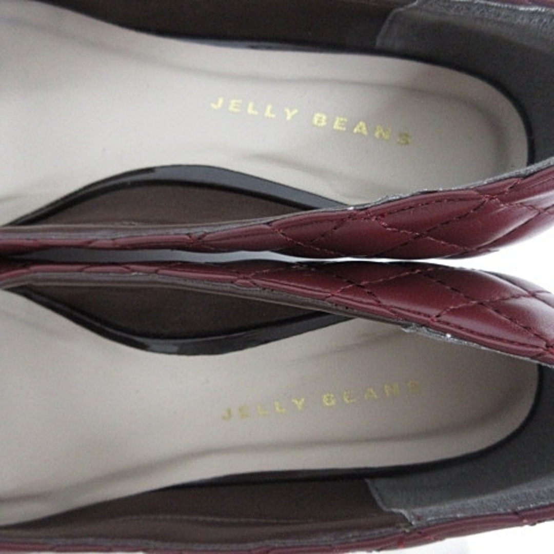 JELLY BEANS(ジェリービーンズ)のジェリービーンズ JELLY BEANS パンプス ステッチ ボルドー 22.5 レディースの靴/シューズ(ハイヒール/パンプス)の商品写真
