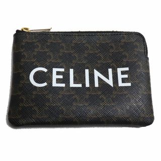 セリーヌ(celine)のCELINE セリーヌ トリオンフ コイン&カードケース コインケース ブラウン 10C662CA2.38NO レディース【中古】(コインケース)