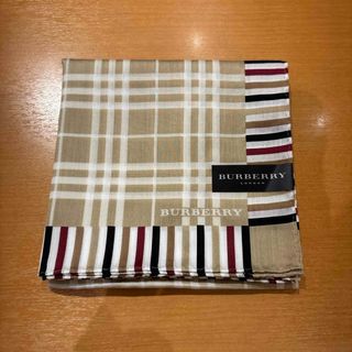 バーバリー(BURBERRY)のバーバリー大判ハンカチーフベージュ(ハンカチ)