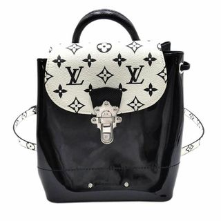 ルイヴィトン(LOUIS VUITTON)のルイヴィトン バッグ ヴェルニxモノグラム ホットスプリングス MINI リュックサック ブラックxホワイト M53637 T-YJL06154(リュック/バックパック)