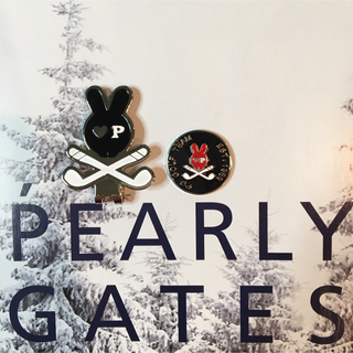 パーリーゲイツ(PEARLY GATES)のPG GOLF TEAM ゴルフマーカークリップ式　送料無料！黒(その他)