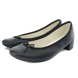 レペット(repetto)のレペット パンプス レザー リボン 38.5 24.3cm 黒(ハイヒール/パンプス)