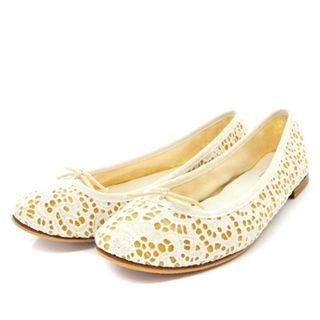 レペット(repetto)のレペット  バレエシューズ パンプス フラット リボンモチーフ 37 白(バレエシューズ)