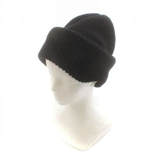 プラージュ(Plage)のプラージュ 22AW ビーニー Beanie ニット帽 ニットキャップ 無地 黒(その他)