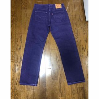 リーバイス(Levi's)の90s USA製 Levi's 501 後先染め パープル 紫 W33(デニム/ジーンズ)