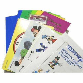 DWE ディズニー ワールド オブ イングリッシュ ACTIVITY BOOK カセット STICK-ONS カード シール ◇ 英会話 Disney WORLD OF ENGLISH ▼6B (その他)