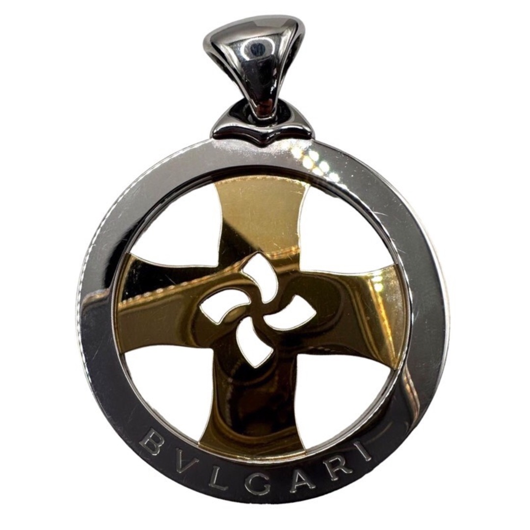 BVLGARI(ブルガリ)の　ブルガリ BVLGARI トンドクロス レザーチョーカー 750YG/SS ジュエリー レディースのアクセサリー(その他)の商品写真