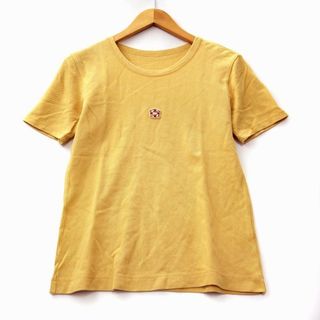 マドモアゼルノンノン ワンポイント コットン 鹿の子 Tシャツ カットソー(Tシャツ(半袖/袖なし))