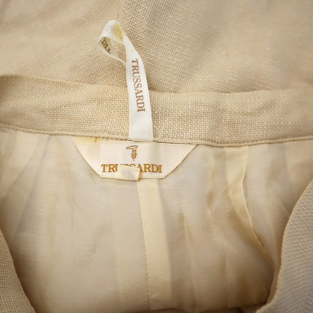 Trussardi(トラサルディ)のトラサルディ シルク リネン ブレンド キュロット パンツ 42 ベージュ レディースのパンツ(キュロット)の商品写真
