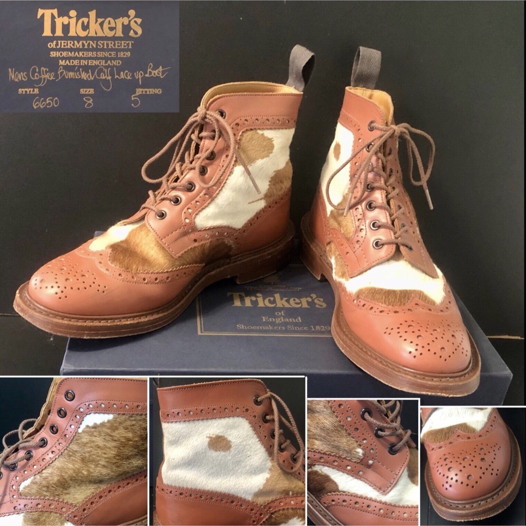 Trickers(トリッカーズ)のGMT限定別注COFFEEハラコ★トリッカーズ モールトン カントリーブーツ メンズの靴/シューズ(ブーツ)の商品写真