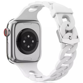 Apple Watch シリコンバンド 快適 ホワイト  38/40/41mm(腕時計)