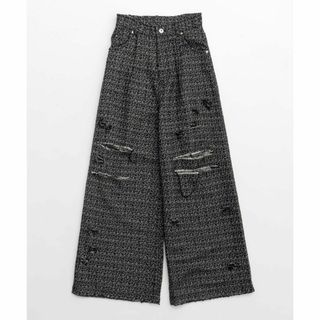 メゾンスペシャル(MAISON SPECIAL)のタグ付 メゾンスペシャル Tweed Distressed Wide Pants(その他)