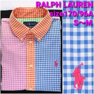 ラルフローレン(Ralph Lauren)のRALPH LAUREN クレイジーパターン薄手シャツ size170/96A(シャツ)