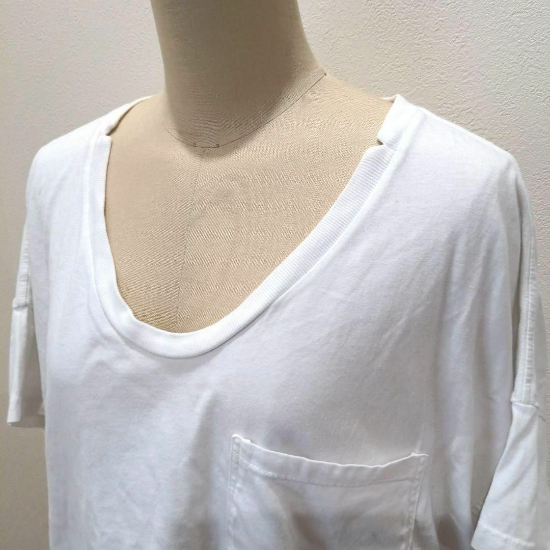 SKARGORN スカルゴン Ｔシャツ ゆったり XS レディース ホワイト レディースのトップス(Tシャツ(半袖/袖なし))の商品写真