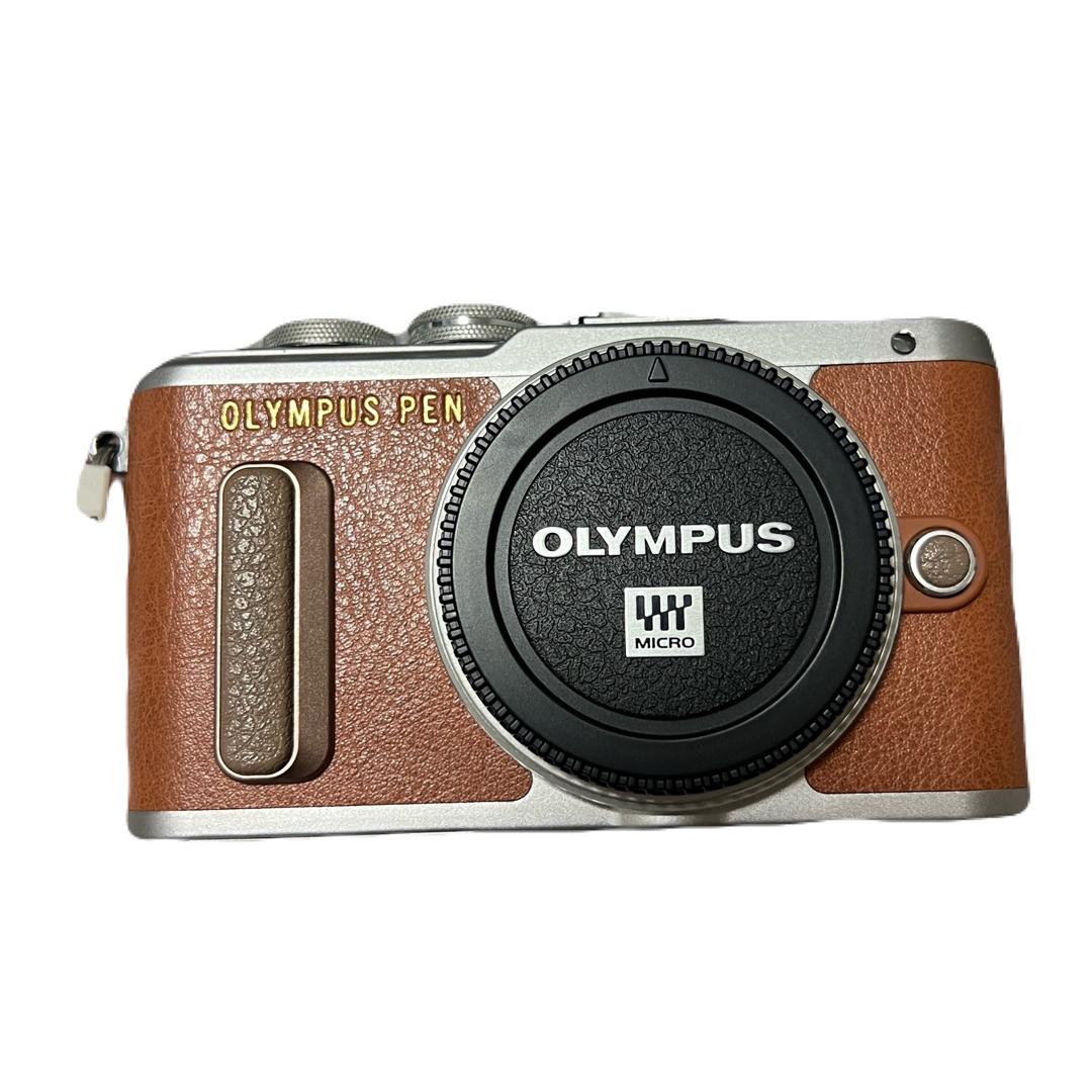 OLYMPUS E-PL8 EZ ダブルズームキット BROWN スマホ/家電/カメラのカメラ(ミラーレス一眼)の商品写真