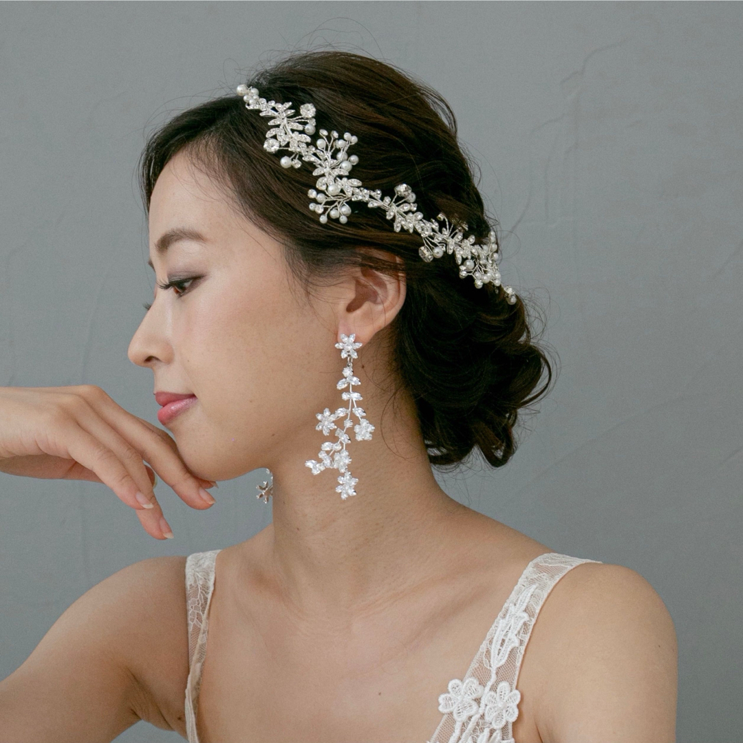 [美品] Bride Me HD-122 ヘアアクセサリー ハンドメイドのアクセサリー(ヘアアクセサリー)の商品写真