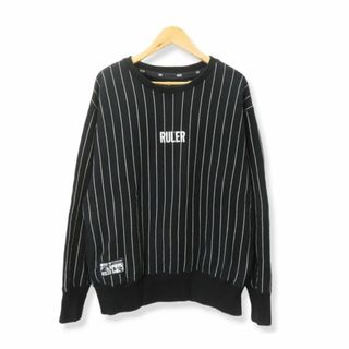 ルーラー(RULER)のRULER 23ss ICON PINSTRIPE SWEATSHIRT サイズXL RUL-6122-17 ルーラー アイコンピンストライプスウェット(スウェット)