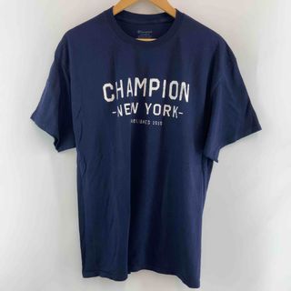 チャンピオン(Champion)のChampion プリントロゴ ネイビー メンズ チャンピオン Tシャツ(半袖/袖無し)(Tシャツ/カットソー(半袖/袖なし))