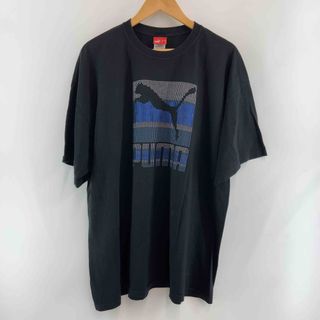 プーマ(PUMA)のPUMA ブラック プリントTシャツ メンズ プーマ Tシャツ(半袖/袖無し)(Tシャツ/カットソー(半袖/袖なし))