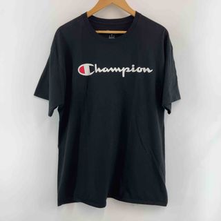 チャンピオン(Champion)のChampion ブラック プリントロゴ メンズ チャンピオン Tシャツ(半袖/袖無し)(Tシャツ/カットソー(半袖/袖なし))